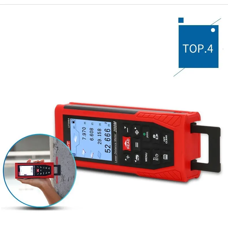 UNI-T UT398A лазерный дальномер 200 м дальномеры Lofting тестовый инструмент выравнивания UDISK 16 ГБ и JPEG хранение
