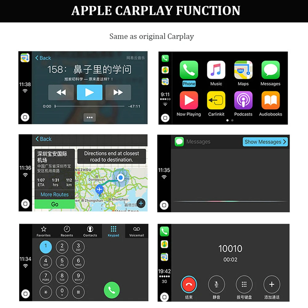 Carlinkit USB CarPlay ключ для Android автомобильное головное устройство сенсорный экран с системой iOS Carplay Новая обновленная версия