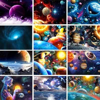 5d diy diamond painting kits planet landscape full round with ab drill rhinestone embroidery mosaic picture home decoration gift