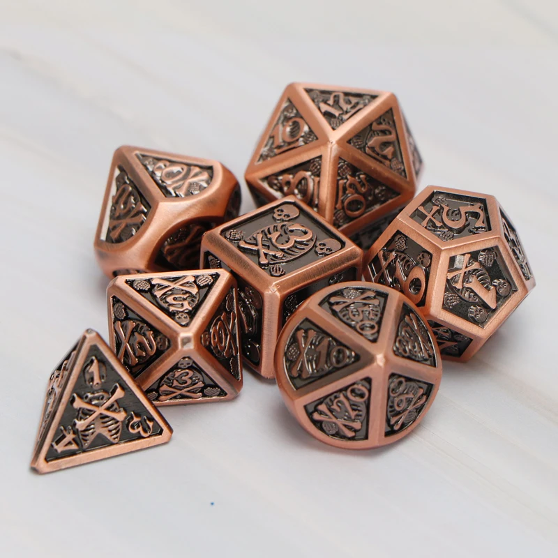 Металлические игральные кости Dnd комплект D и череп & подземелья дракон d F ролевой