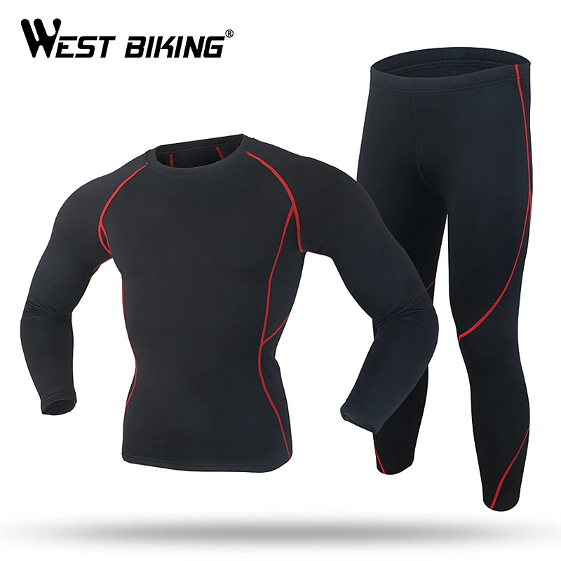 

Велокостюм WEST BIKING мужской с длинным рукавом, трикотажный спортивный комплект, Термоодежда для горных велосипедов