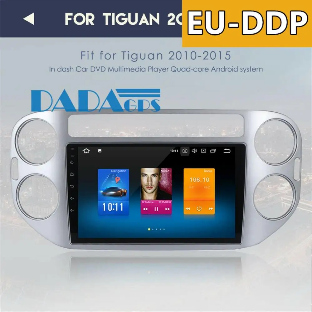 10 2 дюймовый Android 9 0 автомобильный радиоприемник GPS навигация для Volkswagen VW Tiguan 2010 2016