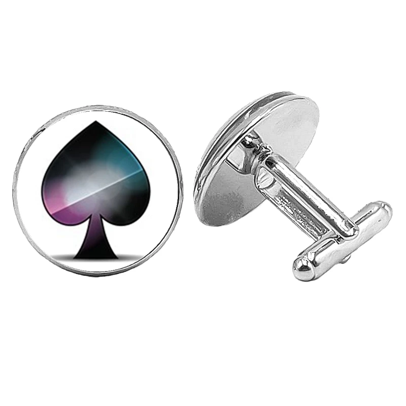 Лидер продаж! Новинка 2019 набор для игровых карт мужские запонки стеклянный