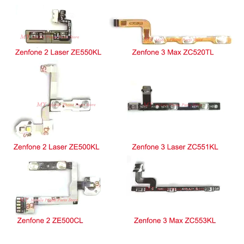 

Power Volume Side Button Flex Cable For Asus Zenfone 2 3 Laser Max ZE550KL ZE500KL ZE500CL ZC520TL ZC551KL ZC553KL 5.0" 5.2" 5.5