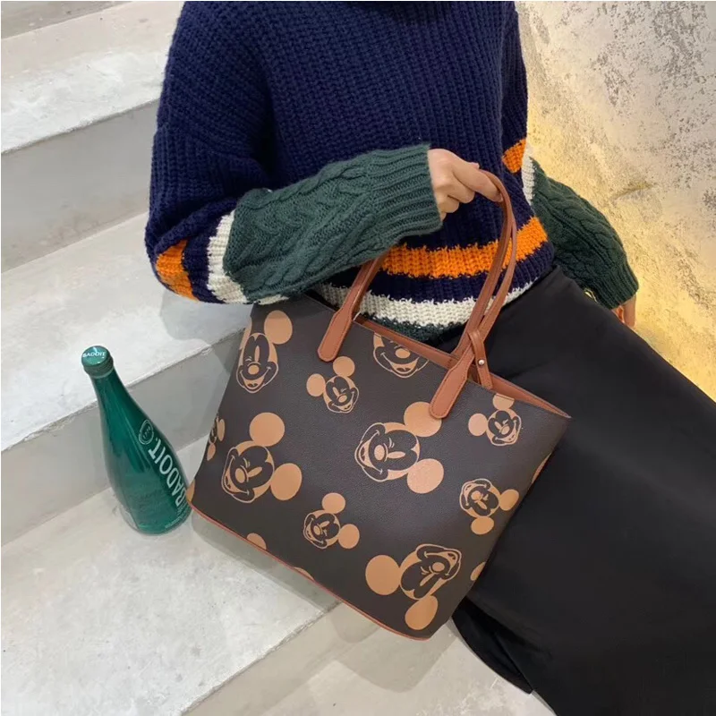 Сумки через плечо Disney Mouse женская сумка тоут с рисунком Микки Большая