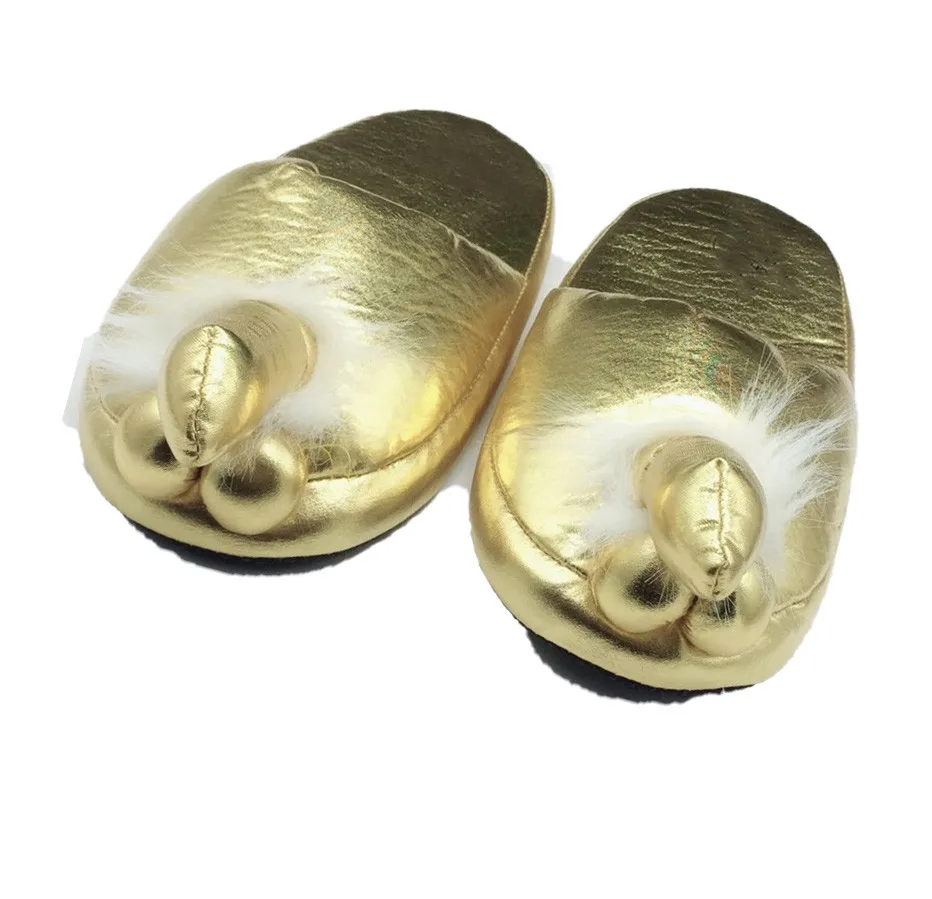 Секс игрушка зимние мужские тапочки для пениса женские домашние шлепанцы с