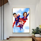 Marvel, персонализированная семейная фотография, искусство на стену, комната, украшение для дома, картина, подарок на день рождения