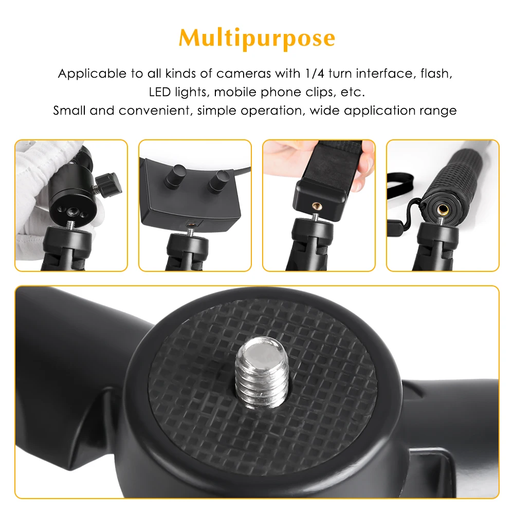 Винтовой Пластиковый штатив SH Mini 1/4 для смартфона сотового телефона фотостудии -