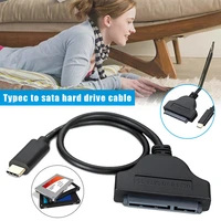 new hot type c to sata hard drive adapter cable data transfer portable for home office