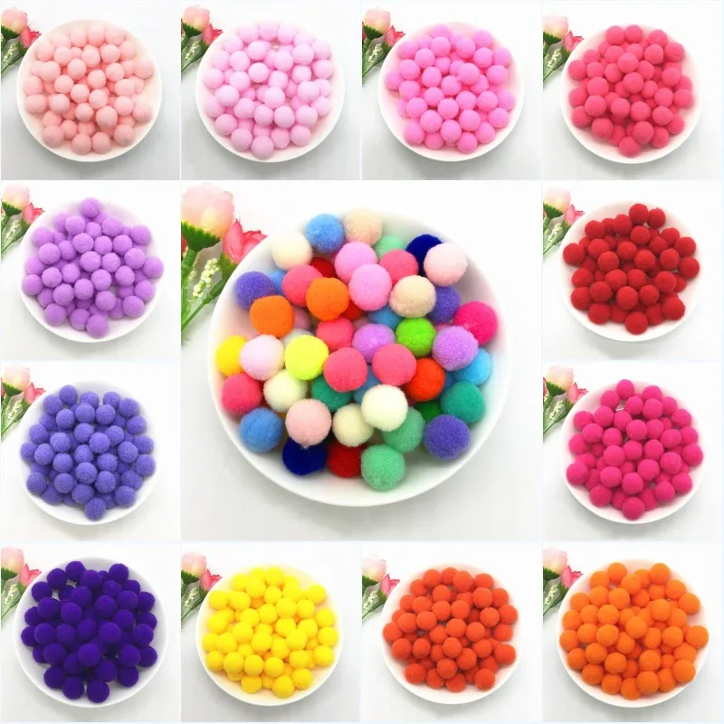 Помпоны круглые 15 мм помпоны поделки сделай сам мягкие для шитья скрапбукинга