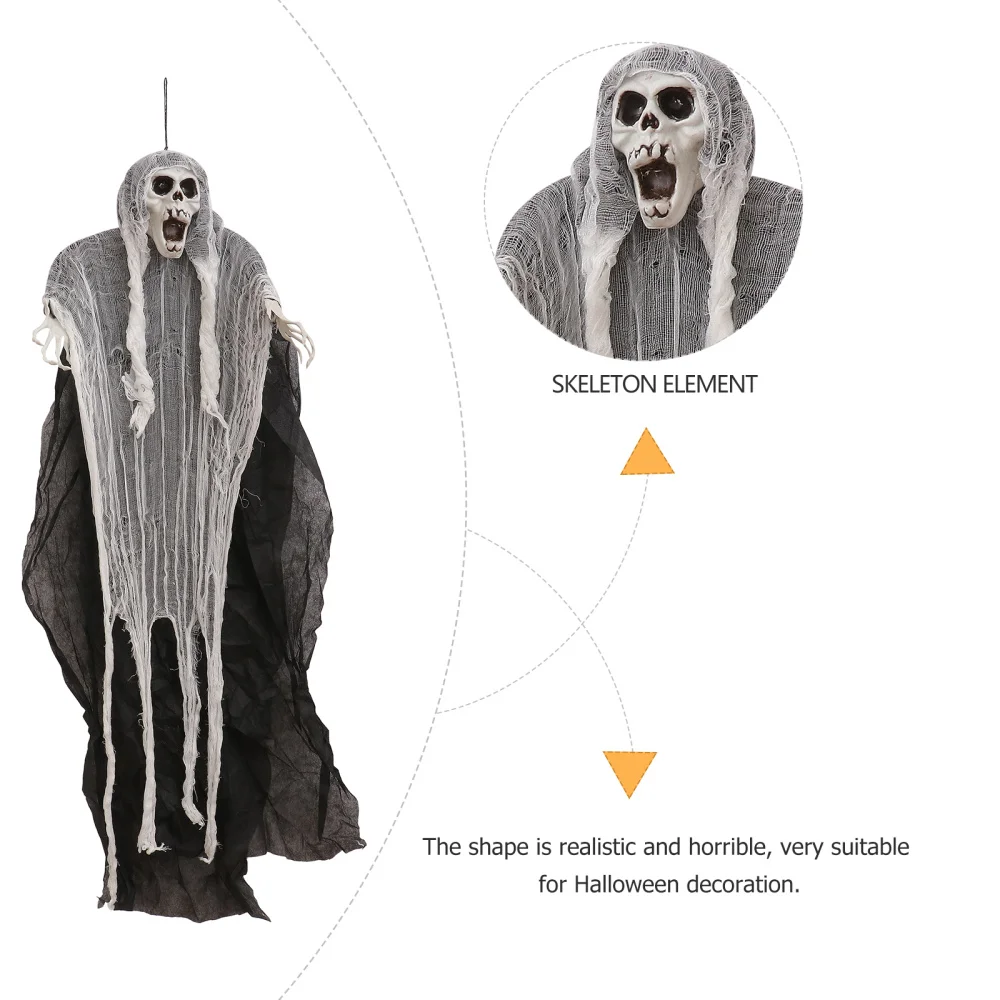

1Pc Cloth Hanging Ghost Pendant Party Ornament Black