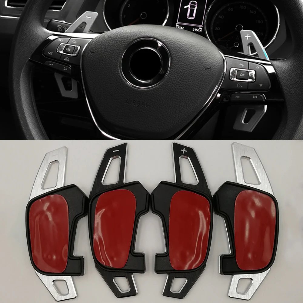 Для VW Volkswagen Golf MK7 GTI GTE GTD RLINE Polo Scirocco- Автомобильный руль лопасти переключения удлинитель застежка со стикером