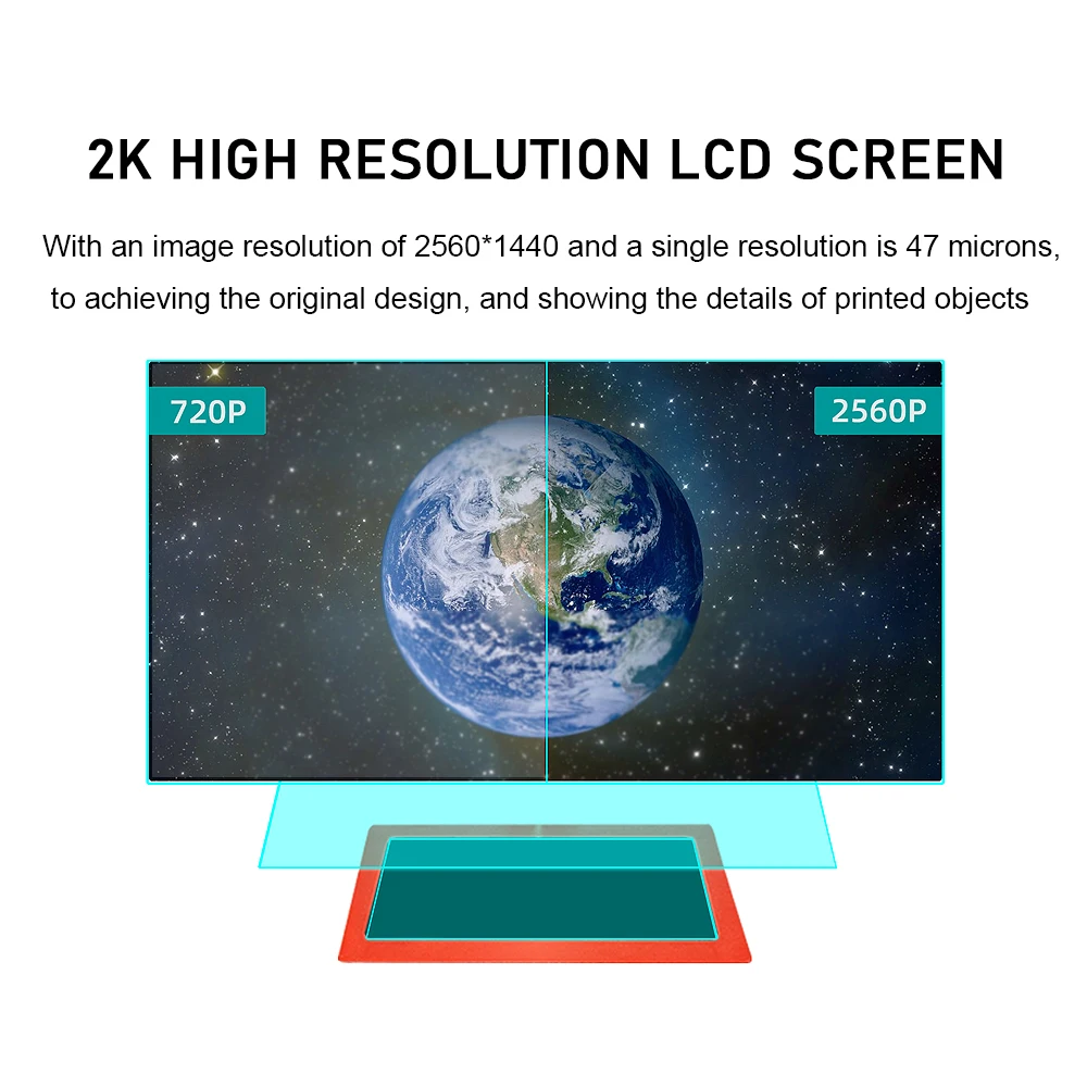 new voxelab polaris 3d printer 5 5 inch uv photocuring resin printer with 2k high resolution lcd screen 115x65x155mm free ship free global shipping