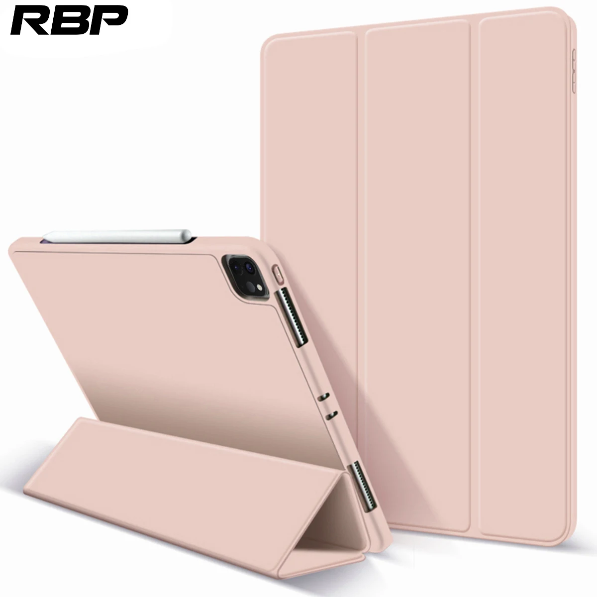 

RBP for iPad Pro 12.9 Case 5th Generation Case with Pencil Holder Trifold Stand Smart Cover for Ipad Pro 12.9 Inch 2021 Case