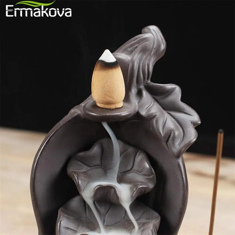 ERMAKOVA фиолетовый песок держатель для благовоний Тыква водопад глина благовония