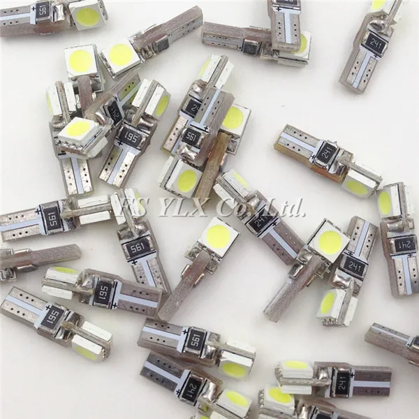 FSYLX Автомобильный светодиодный светильник 73 74 T5 2SMD 5050 canbus для приборной панели