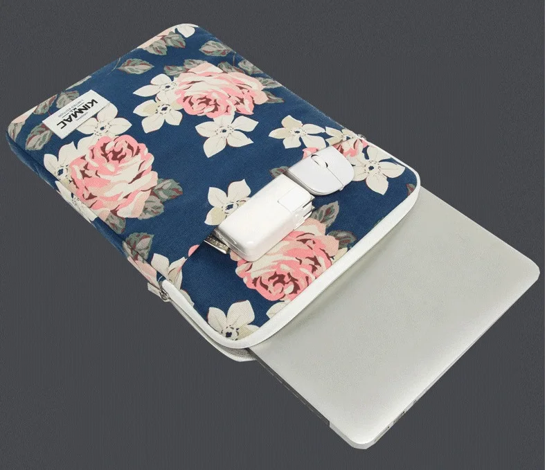 kinmac brand laptop bag 12131415 6 inchshockproof lady man sleeve case for macbook air pro m1 computer pc notebookdropship free global shipping