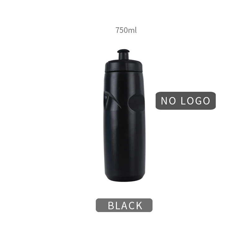 BLACK 750ML 620 мл/750 мл портативная велосипедная бутылка для воды, для спорта на открытом воздухе, кемпинга, езды на велосипеде, бутылка для напитков, чайник, Герметичная Бутылка - Цвет: BLACK 750ML