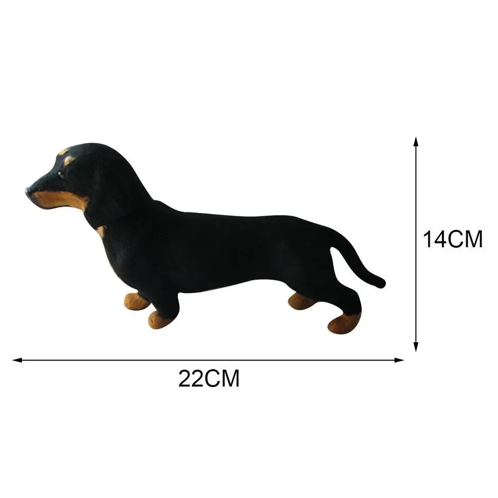 

Realistic Dachshund Simulation Toy Dog Puppy Lifelike Stuffed Companion Toy Pet Dog Handcrafted Simulation Dog For Kid
