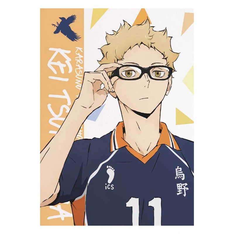 Японское Аниме Haikyuu! Постер Shoyo Hinata бумажная живопись постер для домашней комнаты