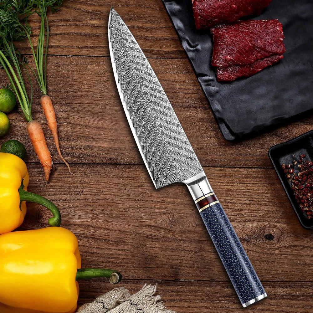 NANHAIONE Chef Gyutou 8 5 дюймов 67 слоев VG 10 кованые высокоуглеродистые японские кухонные