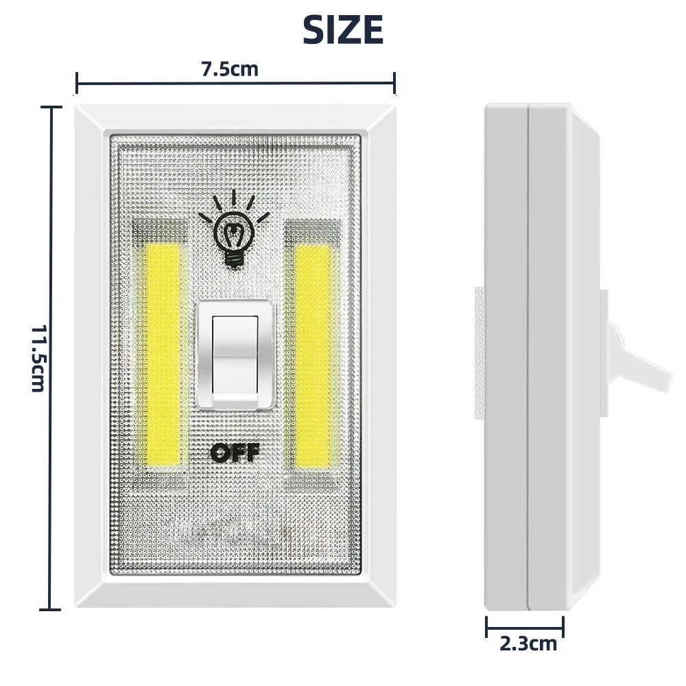 

Magnetic Night Light Bedside Lamp Wall Lamp Wireless Battery Powered LED Decoration Light For Hallway Bathroom Bedroom Kitchen