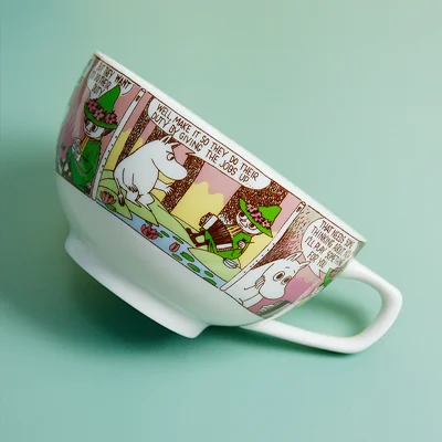 bowl Moomin Милая большая миска для лапши и тарелка набор чашка для Муми-троллей и миска для Муми-троллей - Цвет: bowl