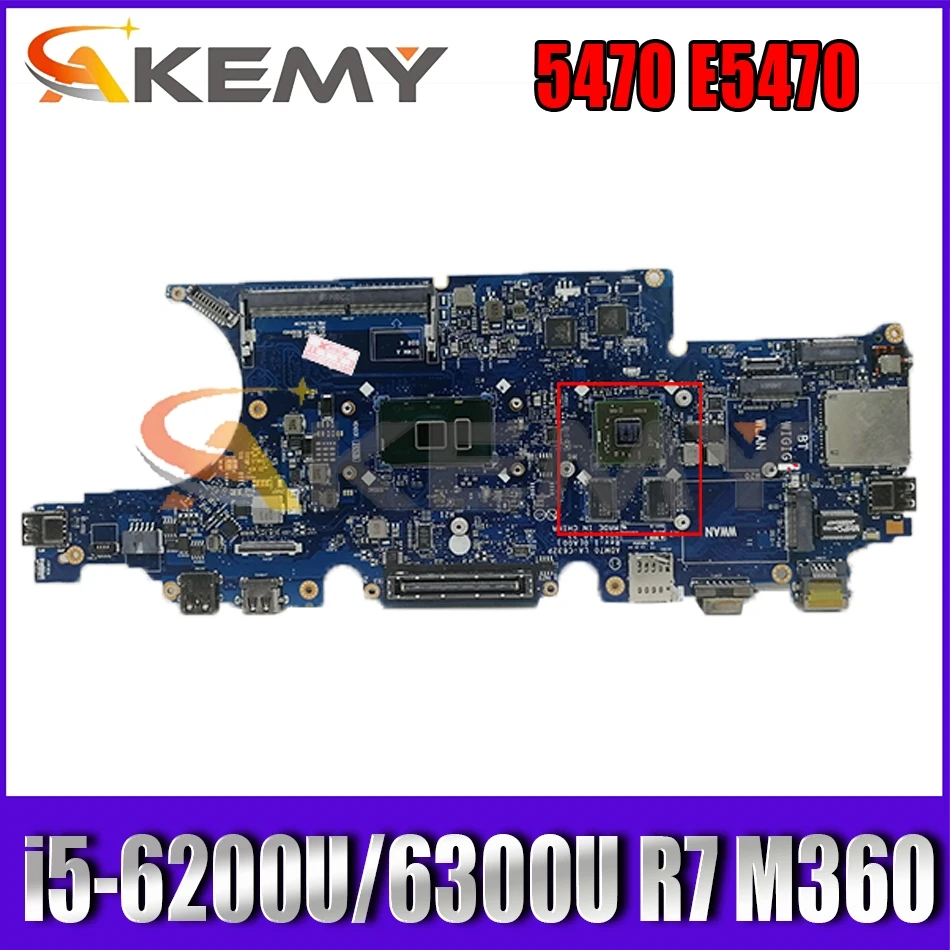 

AMD70 LA-C632P MB For DELL Latitude 5470 E5470 Laptop Motherboard CN-0XJJ0G 0DN9PC W/ i5-6200U/6300U R7 M360 2GB 100% Fully Test