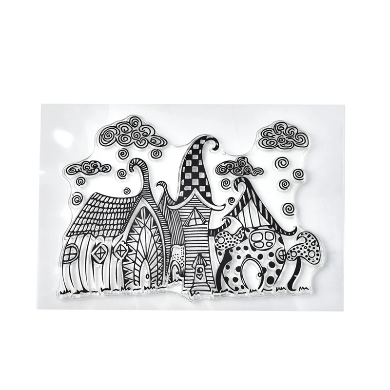 Рождественские штампы Eastshape прозрачные для скрапбукинга облака резиновые