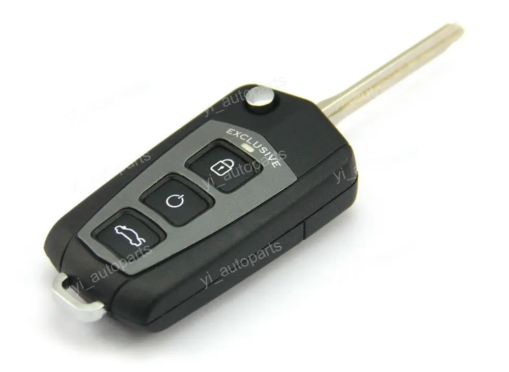 Чехол-книжка для ключа с тремя кнопками складной подходит Hyundai Sonata 06-10 2 цвета