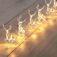 5v 1 5m 10led deer led string light reindeer battery operated indoor home decoration for holiday xmas party christmas gift