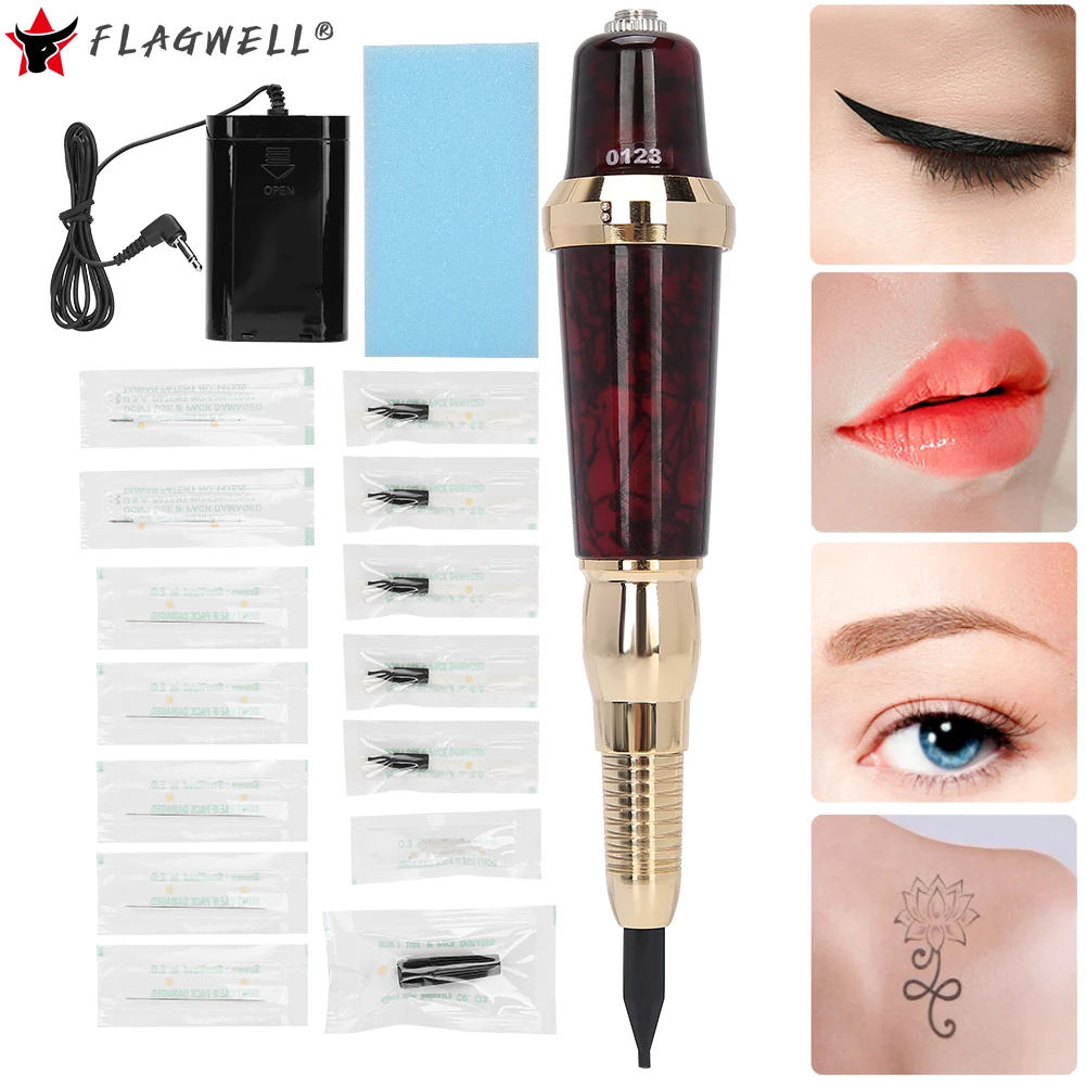 

Microblading New Aluminum Alloy Electric Machine For Semi‑Permanent Eyebrow Eyeliner Lips Tattoo Makeup Machine US Plug 100‑240V
