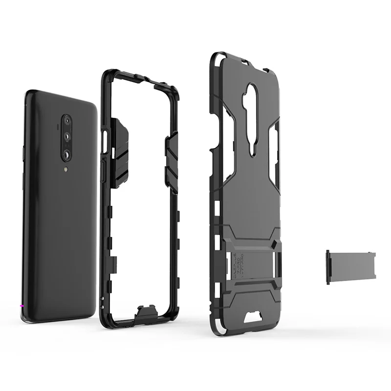 Чехол Beyour Armor для Oneplus 7T Pro чехол в обтяжку гибридный из ТПУ + искусственная