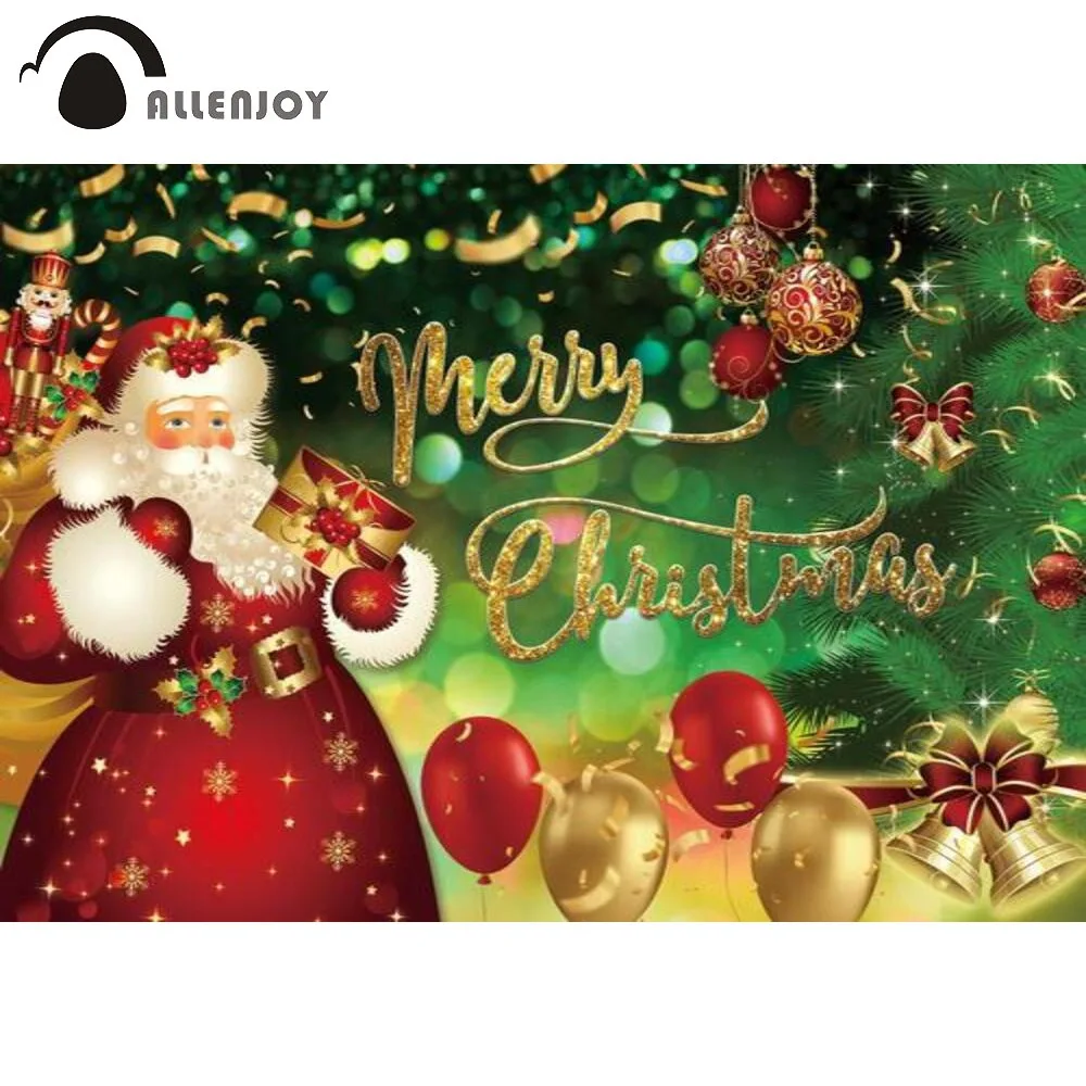 Allenjoy веселый рождественский фон с блестящими звездами новогодний зимний для