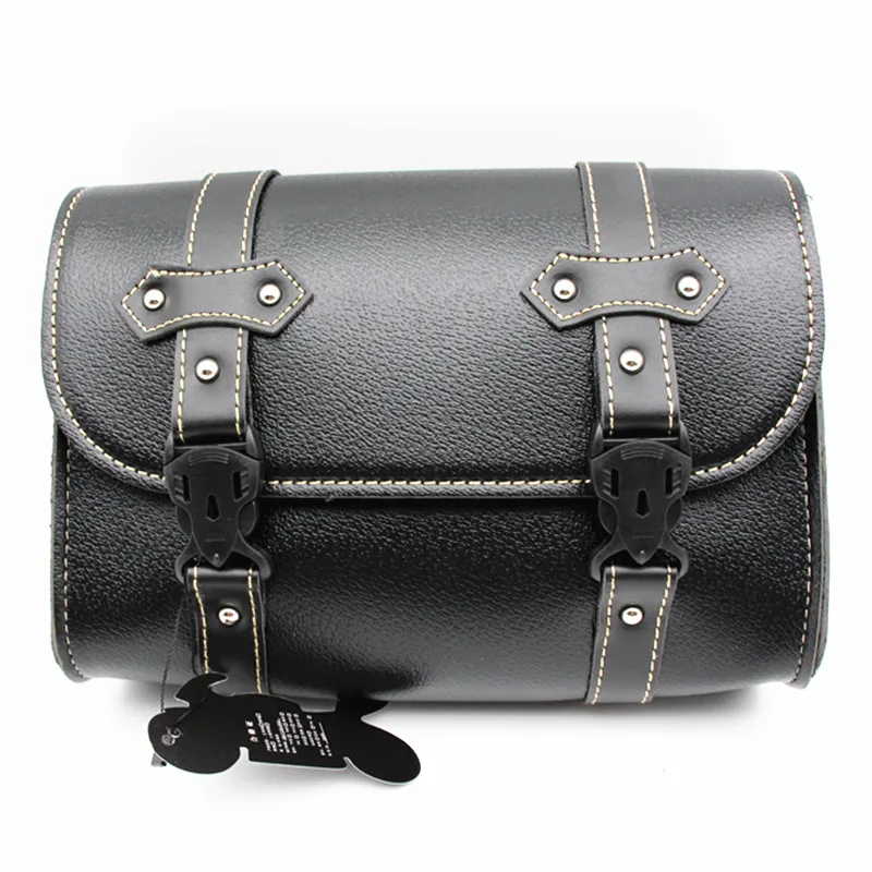 Universal Motorcycle Saddlebags Leather Side Storage Tool Pouch Luggage Bag for yamaha suzuki honda kawasaki Triphum Indian | Автомобили и