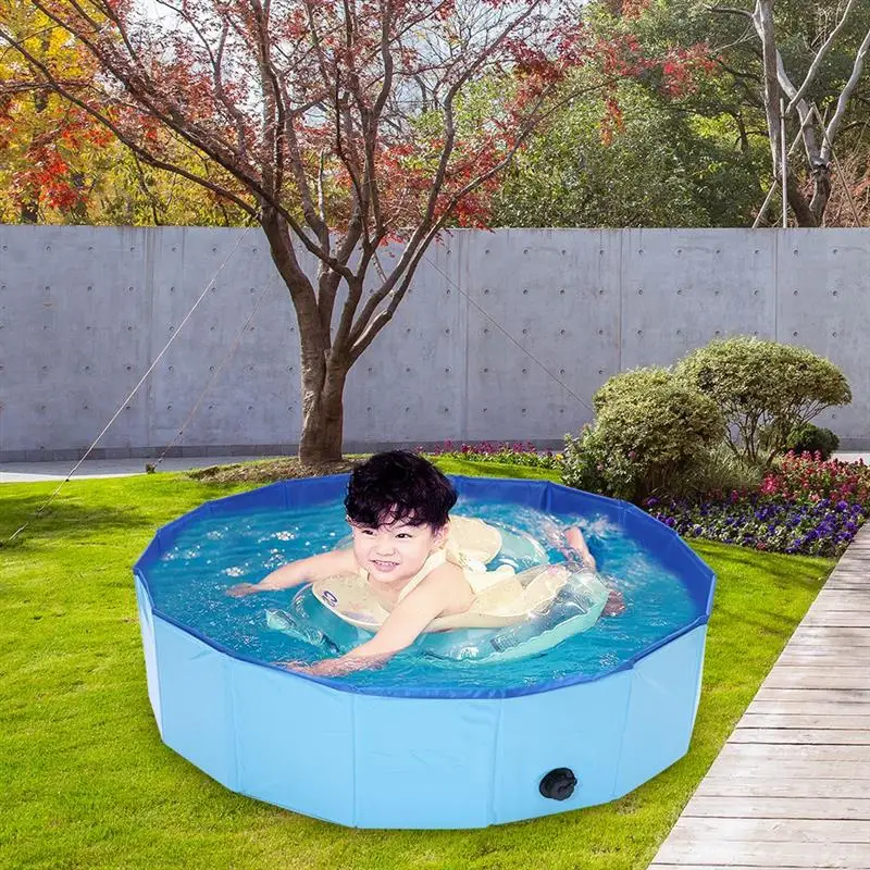 Собака Кошка плавательный бассейн Прямая поставка ПВХ складной моющий пруд