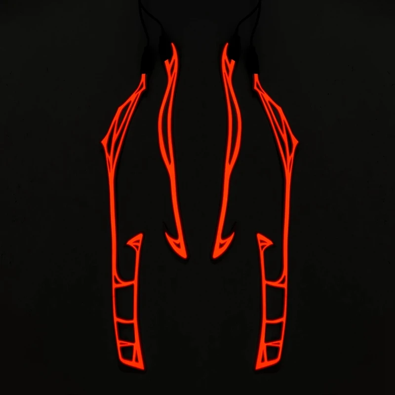 Мотоциклетный шлем со светодиодной подсветкой универсальная полоска с мигающим