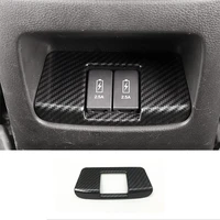 abs carbon fiber for honda cr v crv accessories 2017 2018 2019 car rear charging interface panel cover trim car styling 1pcs