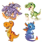 Набор стикеров динозавра для одежды, футболка, сделай сам, украшение, новые моющиеся нашивки, уровень H