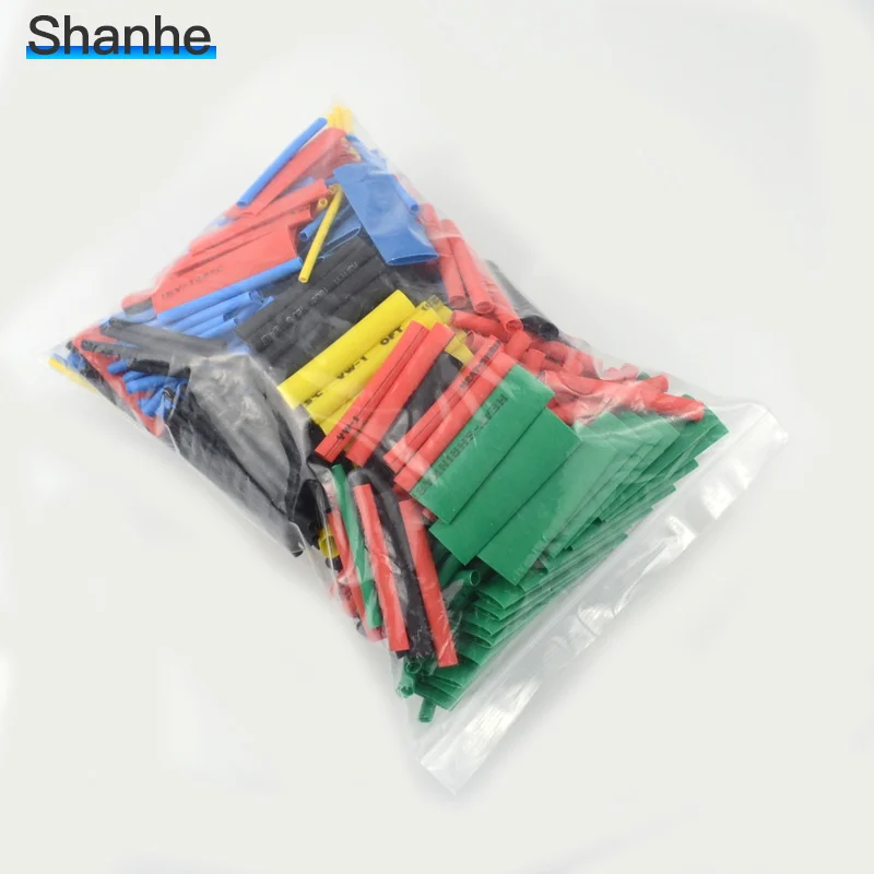 100pcs/164pcs/530pcs /560pcs Thermal contra Sleeve cable Heat Shrink Tube termoretractil pvc tube tubing 2:1 Wrap Wire Cable |