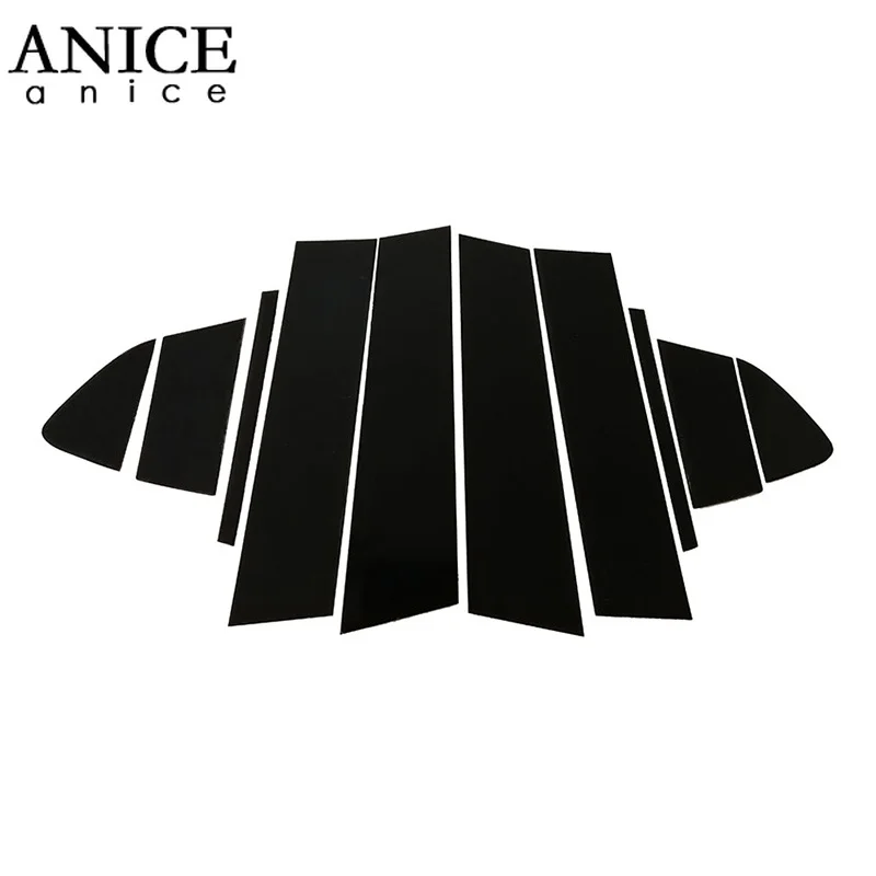 10 шт. Блестящий зеркальный эффект окошко центральный столб крышка отделка