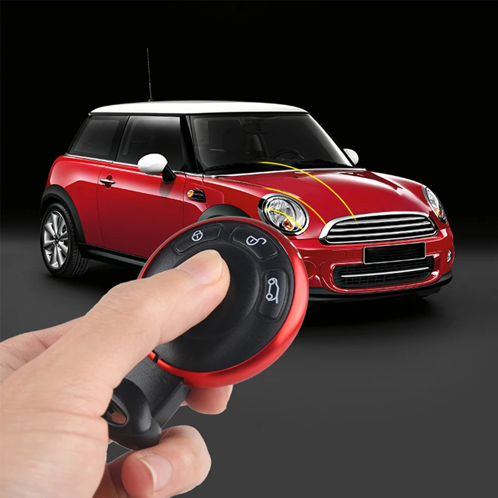 

New Aluminum Alloy Key Protective Ring Trim Chain Decoaration Cooper Clubman Countryman Key Shell Car Accessories For BMW Mini