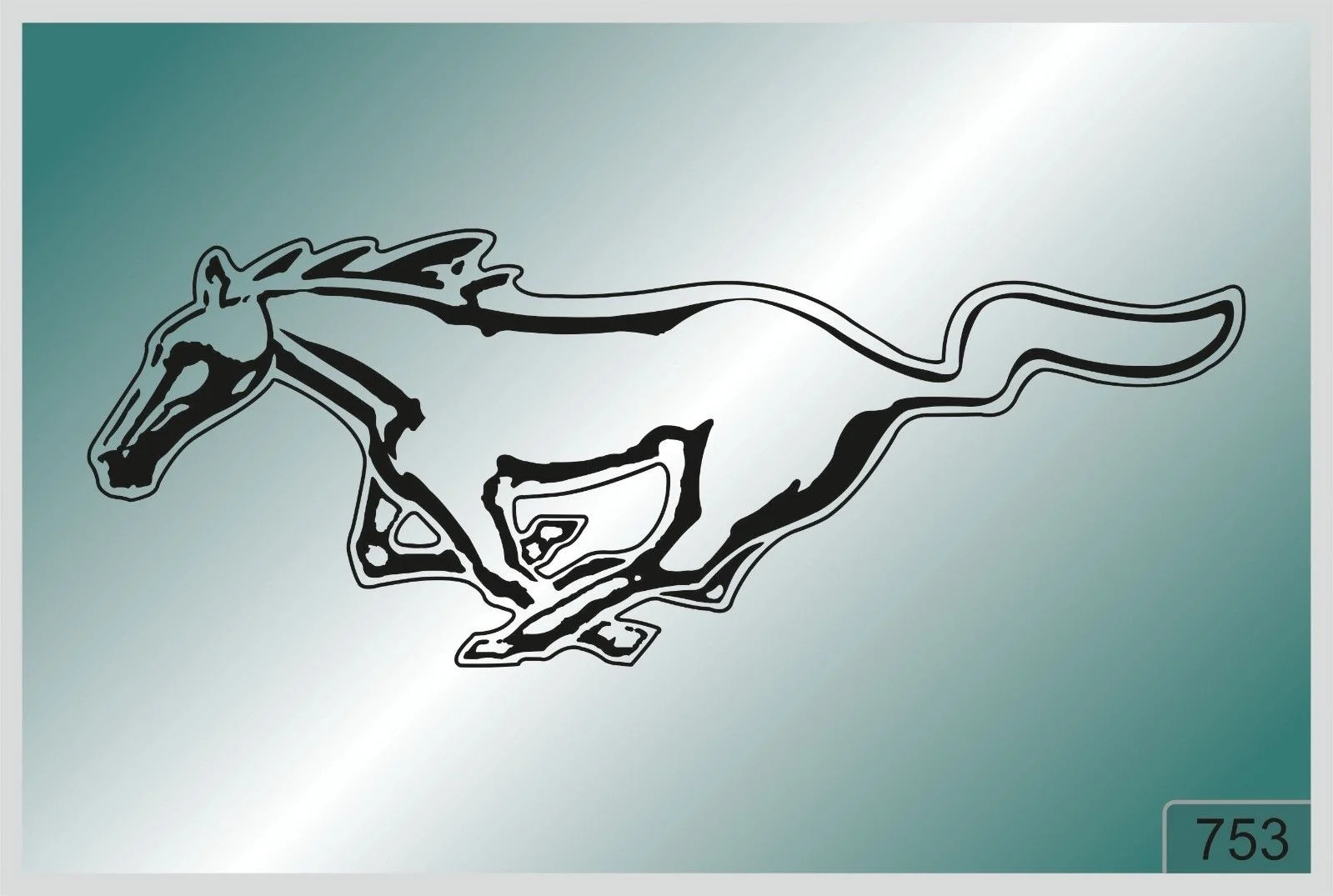 

Mustang horse x2 шт. Стикеры-Высококачественные наклейки разных цветов 753