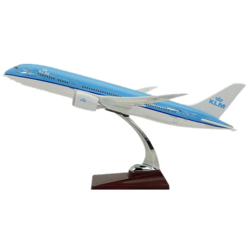 

43cm KLM Netherland Airplane Model Boeing 787-900 Royal Dutch Airlines Gift Decoration Resin Material Aviation Toys Adults Child