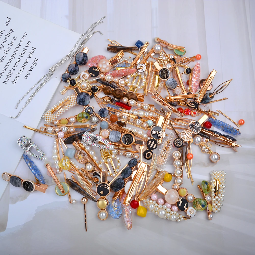 Женская заколка для волос с жемчугом 30 видов |