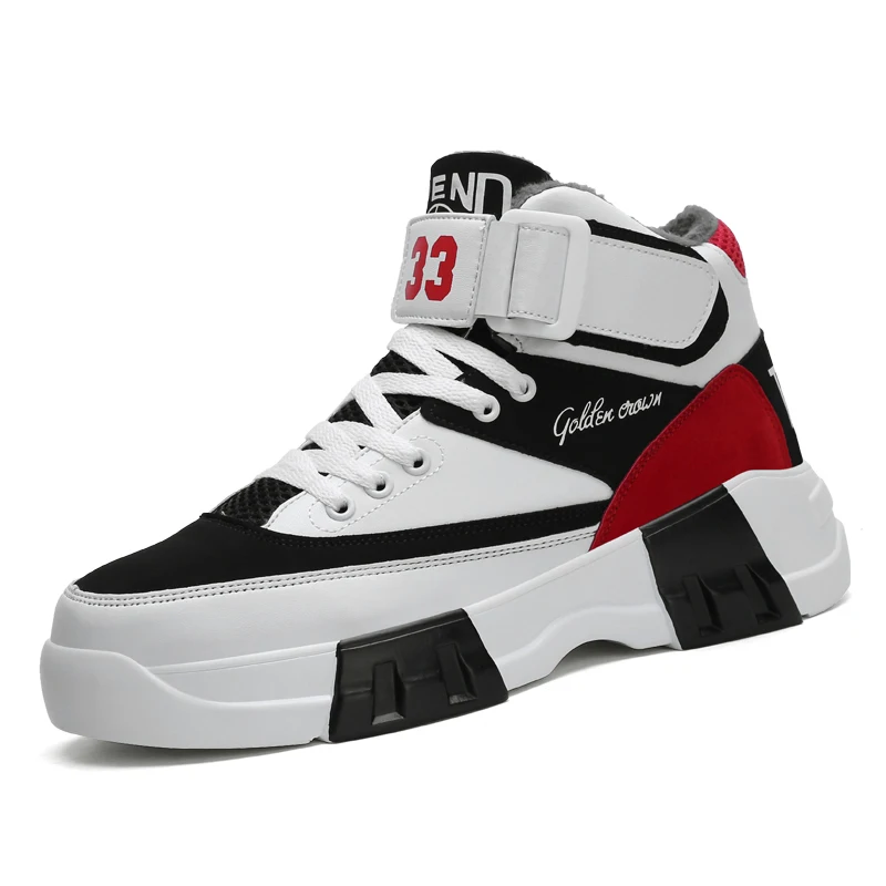 Мужские баскетбольные кроссовки уличные с высоким берцем Нескользящие в стиле