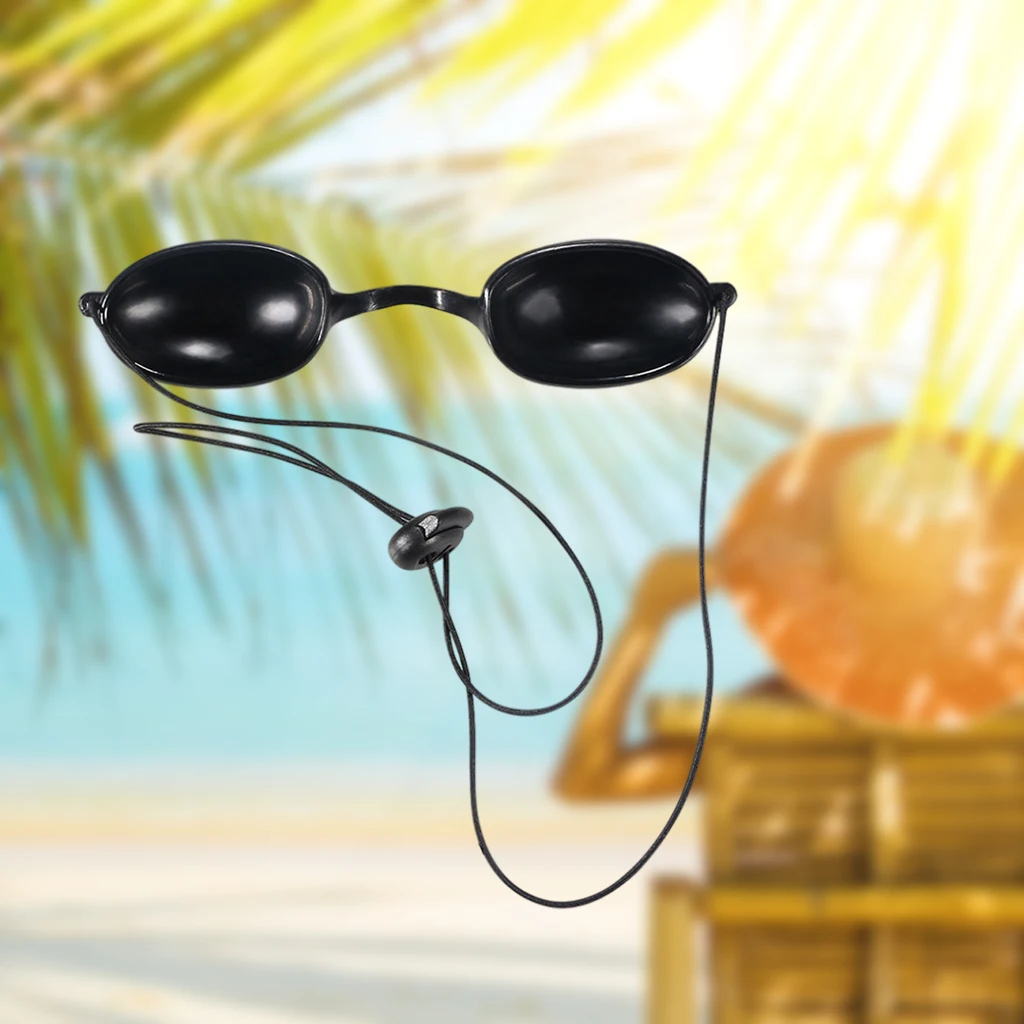 Гибкие очки для загара Eyeshields черные защиты глаз лампы очков|Устройство ухода за