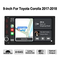 android 10 0 stereo 9 inch car video player 1024600 support wifibluetooth 5 1gps naviagtion for toyota corolla 2017 2018