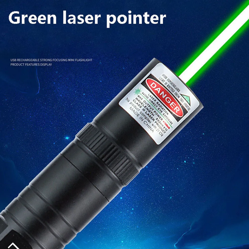 

Hot Sale High-power Green Laser 850 Portable Mini Green Dot Laser Pointer 5mW Ultra-long Radiation Distance of 8000m