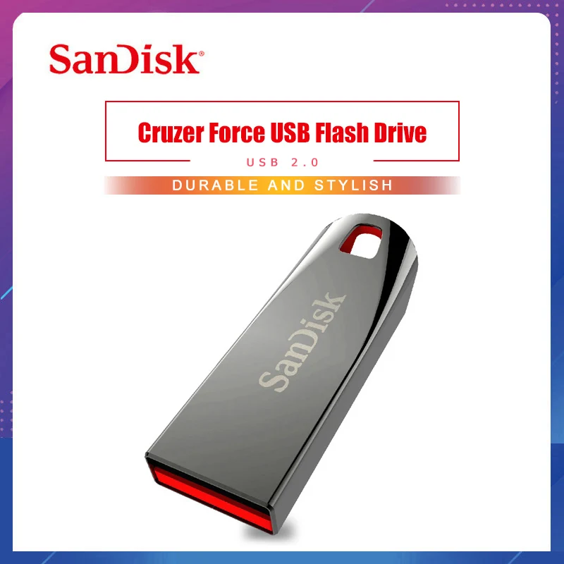 100% Оригинальный флеш накопитель SanDisk USB 32 Гб 64 ГБ 8 16 Флешка CZ71 2 0 карта памяти